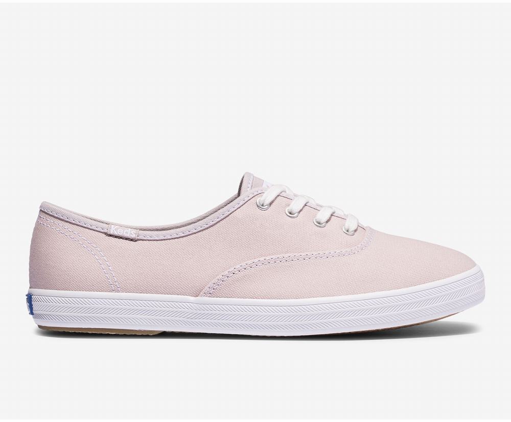 Women's Keds Champion Feat Organic Cotton Sneakers Pink 5376902FK - South Africa